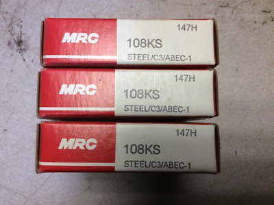 Lot of 3 MRC-Bearing, #108KS, NOS, (JFK-959)