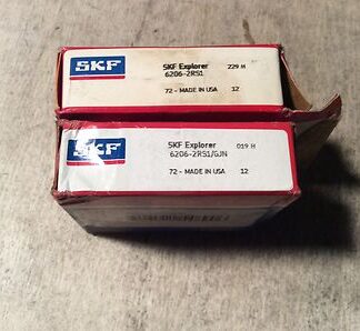 2-SKF Bearing #6206-2RS1, NOS, (JFK-231)