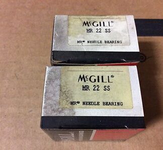 2-McGILL bearings #MR 22 SS, NOS, (BDR-543)