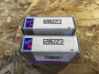 Lot of 2-NSK-Bearings #6206ZZC2, NOS, (JFK-1134)