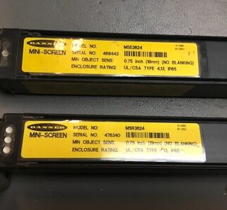 Banner Mini Screen light curtains, MSE3624, MSR3624, clip off one side, (PS-1013