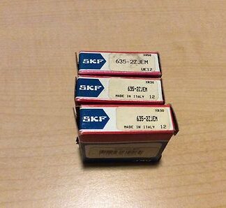 3-SKF bearings #635-2ZJEM, NOS, (DR-1882)
