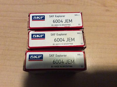3-SKF bearings #6304 JEM, NOS, (DR-1874)