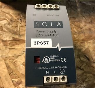 SOLA-Power-Supply, #SDN-5-24-100, pre-owned, (DR-3813)