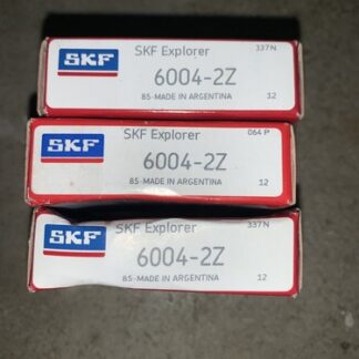 Lot-3 SKF Bearings #6004-2Z, NOS, (JFK-1409)