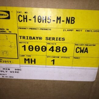 Hubbell Tribay, #CH-10H5-M-NB, 1000watts, NOS, (DR-4469)