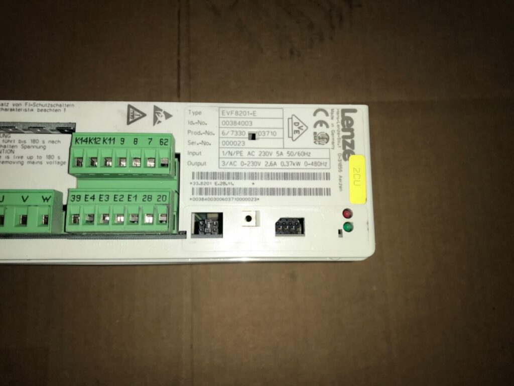 LENZE arrive, #EVF8201-E, #D-31855, .37kw, pre-owned, (DR-4636) - Image 2