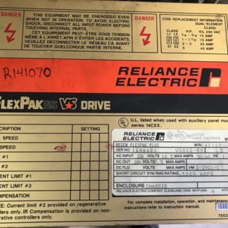 RELIANCE-ELECTRIC FLEX PAK Drive, #1GN6681, pre-owned, (DR-3866)
