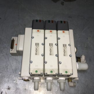SMC Valves, VQ5301R-51, 1C3-7CZ, 3 on 1 mount, pre-owned, (ADI-760)