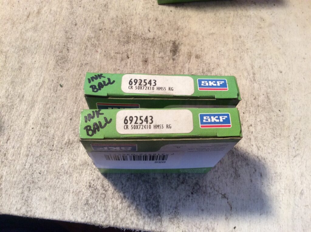 2-SKF oil seal, #692543, NOS, (JFK-326)