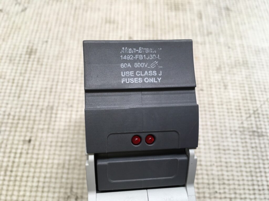 Allen Bradley, 1492-FB1J60-L, fuse holder, pre-owned, KP-1482 - Image 2