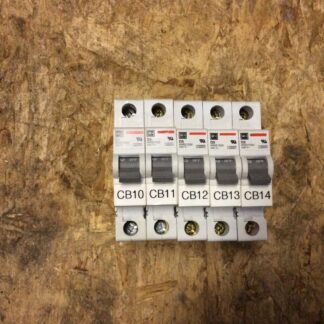 5-Cutler-Hammer breakers, 4-WMS1D05, 1-WMS1D02, 240v, pre-owned, (MOT-26)