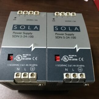 Lot of 2-SOLA Power Supply, #5-24-100, pre-owned, (PS-397)