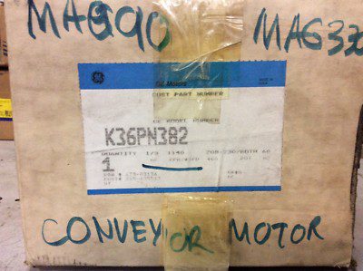 GE motor, #K36PN382, 1/3hp, 1140rpm, 208-230/460v, NOS, (DR-3328)
