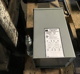 EGS Hevi-Duty 2kva transformer, 1ph, #HS1F2AS, pri-240/480v, sec-120/240v,
