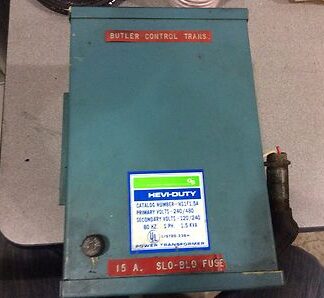 GS transformer 1.5kva, cat#HS1F1.5A, PRI-240/480v, sec-120/240v, 1ph, (DR-1274)