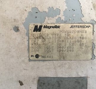Magnetek 5kva transformer, 211-0111-000, 1ph, 240/480hv, 120/240lv, (PS-1024)