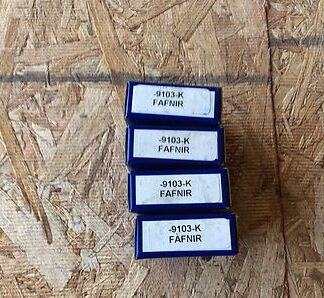 4-Fafnir ball roller bearings, NOS, # -9103-K, NOS, (BEN-03)