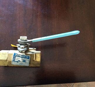 Jamesbury shut off valve, type-1" A 1100 TT MOD B, wsp-500, wog-500, brass