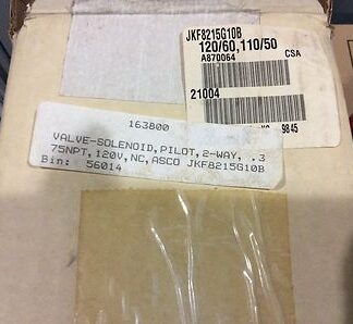 ASCO solenoid valve JKF8215G10B, NOS, (CDR-77)