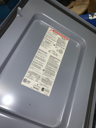 Square D H663AWK Safety Disconnect Switch 100A 600V 75HP 6P Type, (HEHI-1142) - Image 3