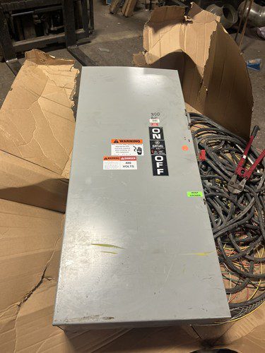 GE Switch #TH3366, 600amp, 500hp Max, Fused, pre-owned, (HEHI-2117)