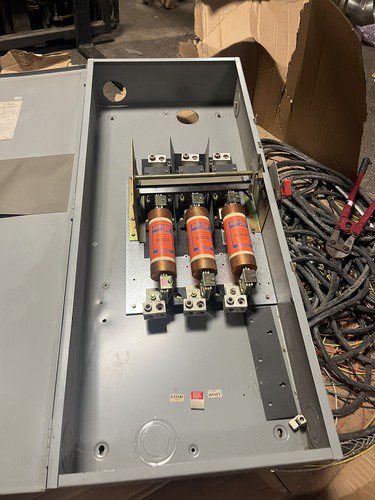 GE Switch #TH3366, 600amp, 500hp Max, Fused, pre-owned, (HEHI-2117) - Image 2