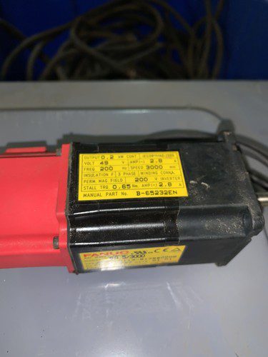 FANUC AC SERVO MOTOR A06B-0113-B075 #0008 BO.5/3000, pre-owned, (HEHI-1143) - Image 4