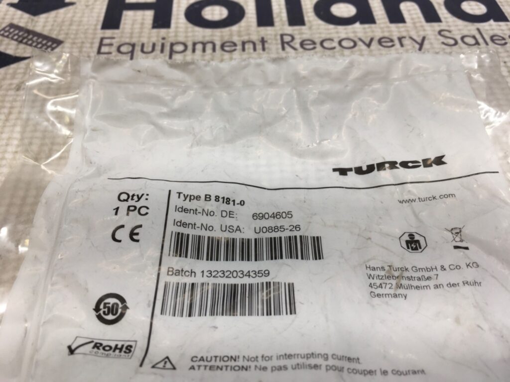Turck field wireable connector, B 8181-0, NOS, KP-1293 - Image 2