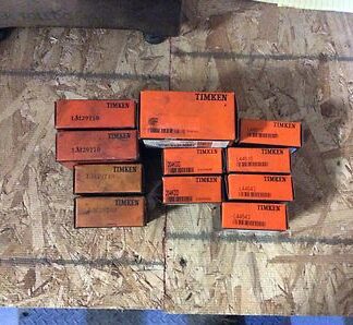 11-Timken bearings, 2-LM29710, 2-LM29749, 9108PP, 2-204KDD, 2-L44610, 2-L44643