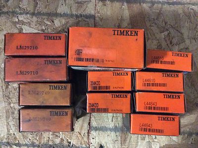 11-Timken bearings, 2-LM29710, 2-LM29749, 9108PP, 2-204KDD, 2-L44610, 2-L44643 - Image 3