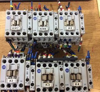 6-Allen-Bradley contactors, #100-C09D*10, SER-A, 2-7.5hp, pre-owned, (EN-497)