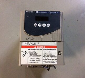 Telemecanique, SQ-D, Altivar 28 drive, #ATV28HU09M2U, .37kw/.5hp, Scheider