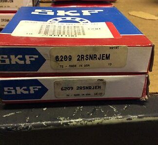 2-SKF bearings #6209 2RSNRJEM, 30day warranty, free shipping lower 48!