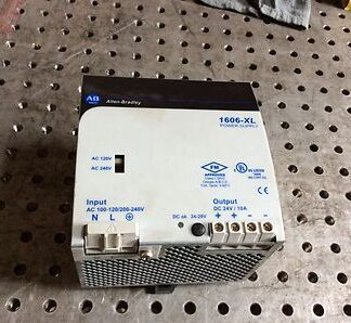 Allen-Bradley cat #1606-XL240E, power supply, in-100-120/200-240vac, out-24v/10A