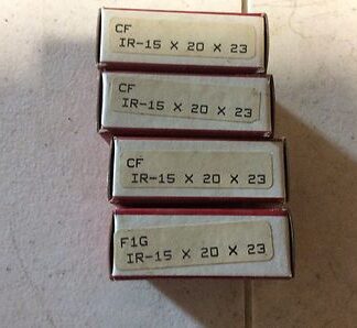 4-Consolidated,Bearings IR-15x20x23, Free shipping to lower 48, 30 day warranty