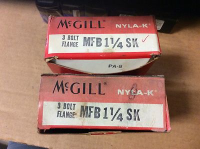 2-McGILL, Bearings# MFB 1/1/4SK, Free shipping to lower 48, 30 day warranty