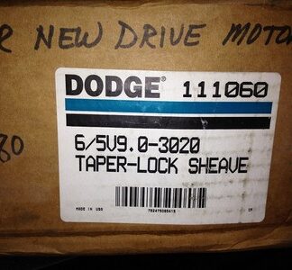 DODGE #111060, TAPER-LOCK SHEAVE, 6/5V9.0-3020, FREE SHIPPING