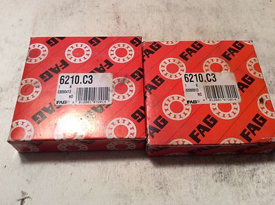 2-FAG /bearings #6210.C3, NOS, (JFK-22)