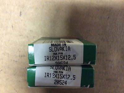 2-INA bearings #IR12x15x12, 30 day warranty, free shipping lower 48! - Image 2