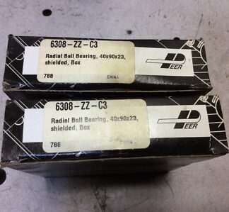 Lot of 2-PEER-Bearing, #6308-ZZ-C3, NOS, (JFK-1006)