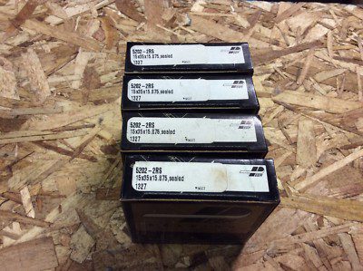 3- PEER, Bearings #5202-2RS, NOS, (JFK-1027)