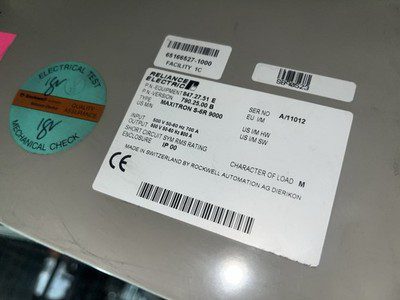 Reliance Electric maxitron #847.27.51 E, #790.25.00 B, HEHI-1025 - Image 4