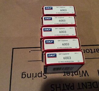 5-SKF-BEARING, #6003, 30 DAY WARRANTY, FREE SHIPPING