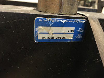 Aires Engineering unit, model 100-1.00-.50-FH-LC, with hose, pre-owned, (ADI-306 - Image 3