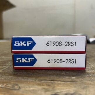 2-SKF Bearing  #61908-2RS1, NOS, JFK-1480