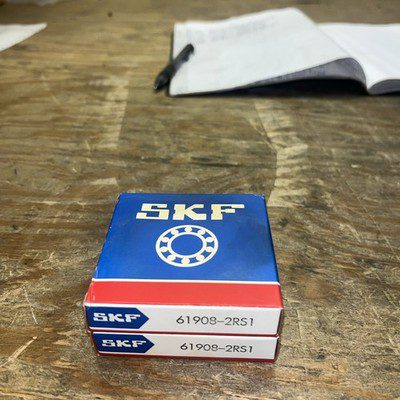 2-SKF Bearing #61908-2RS1, NOS, JFK-1480 - Image 2