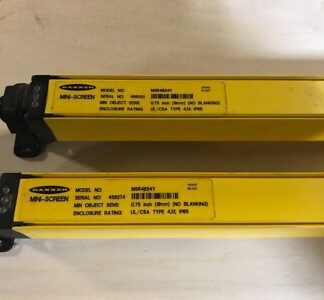 Set of Banner Mini-Screen MSR4824Y, MSE4824Y, .75”, pre-owned, (PS-557)