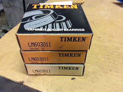 3-Timken-Bearing, #LM603011 200302 22, Free shipping lower 48, 30 day warranty!