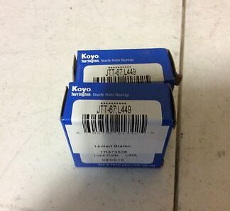 2-Koyo Bearings JTT-67;L449, NOS, (BDR-838)